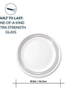 Alternative view of Corelle Modern Dinnerware Corelle? Brushed Silver 10.25 Dinner Plate