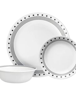 Corelle Modern Dinnerware Corelle? City Block 18-piece Mugless Dinnerware Set, Service for 6
