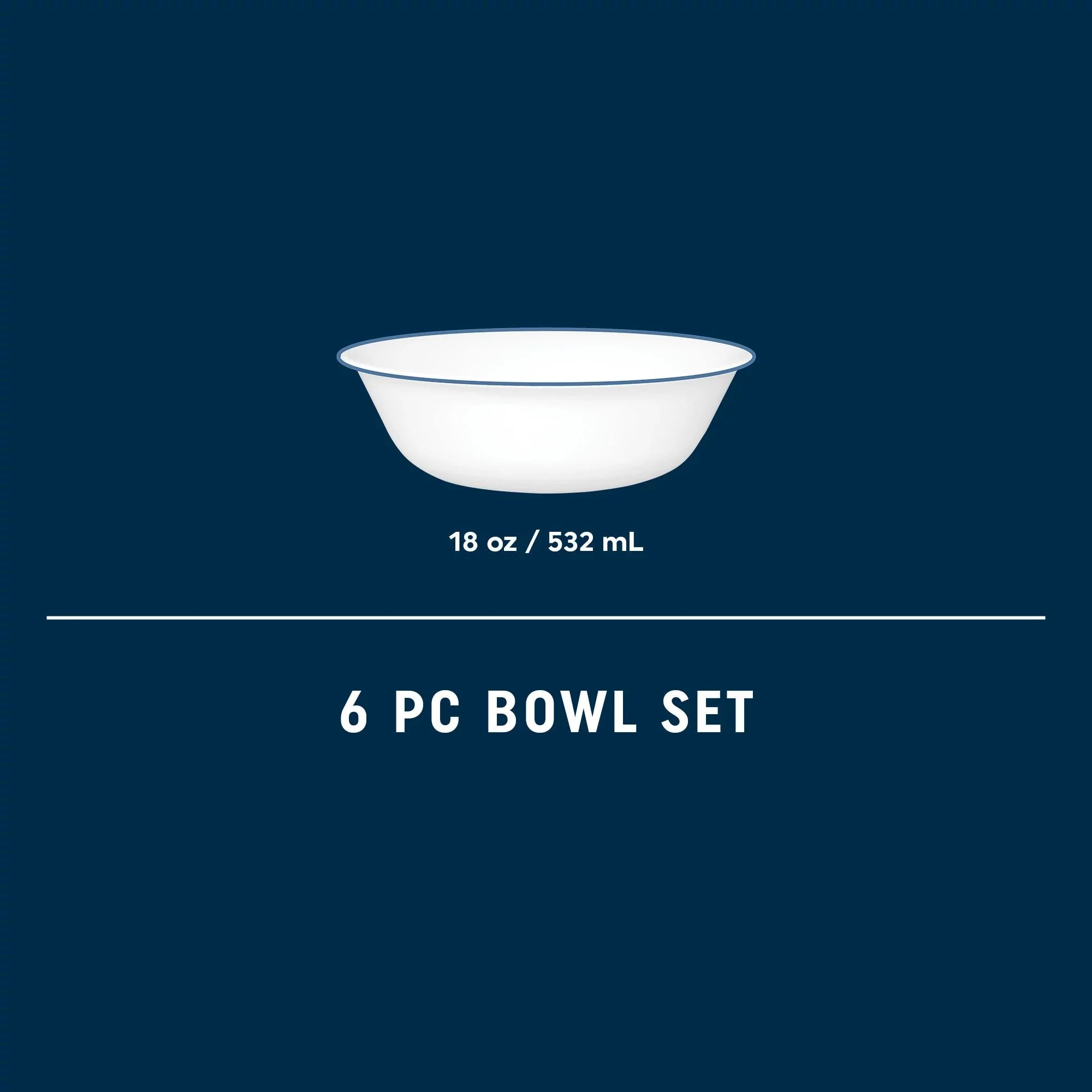 Corelle Modern Dinnerware Corelle? Botanical Stripes 18-ounce Cereal Bowls, 6-pack - Image 5