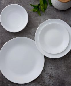 Alternative view of Corelle Modern Dinnerware Corelle? Winter Frost White Lunch Plates, 4-pack