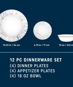 Alternative view of Corelle Modern Dinnerware Corelle? Arica 12-piece Dinnerware Set, Service for 4