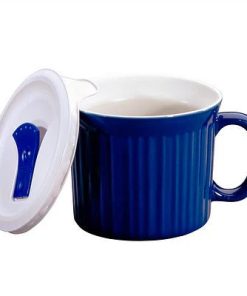Corelle Modern Dinnerware CorningWare? 20-ounce Blue Meal Mug? with Vented Lid