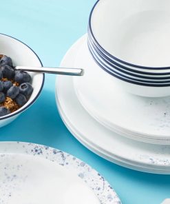 Alternative view of Corelle Modern Dinnerware Corelle? Indigo Speckle 18-piece Dinnerware Set, Service for 6