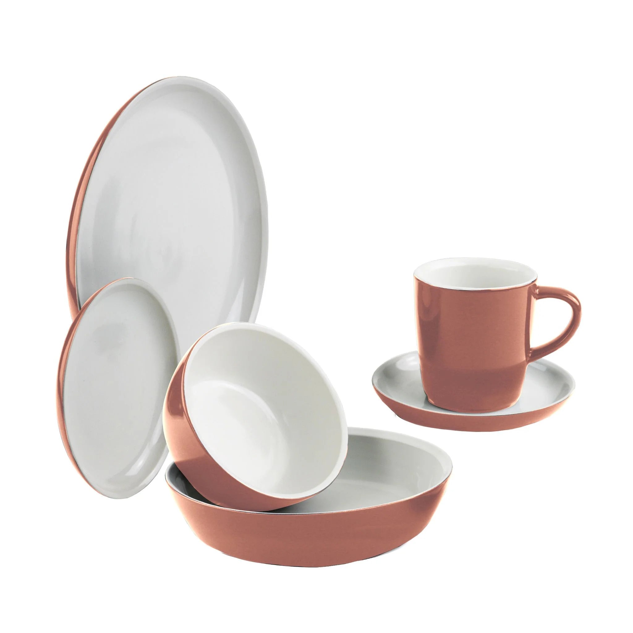 Corelle Modern Dinnerware CorningWare? 6-piece Red Clay Dinnerware Set , Service for 1