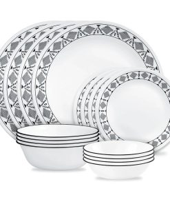 Corelle Modern Dinnerware Corelle? Cusco 16-piece Mugless Dinnerware Set, Service for 4