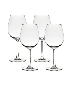 Corelle Modern Dinnerware Ocean Glass Matera Red Wine Glasses (4-Pieces), 20-ounce, dishwasher safe
