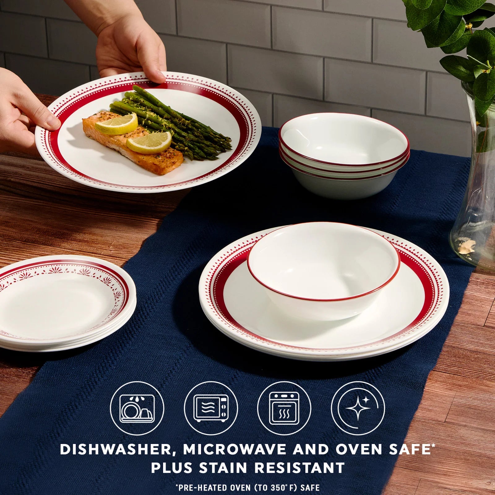 Corelle Modern Dinnerware Corelle? Sadie 16-piece Dinnerware Set, Service for 4 - Image 4