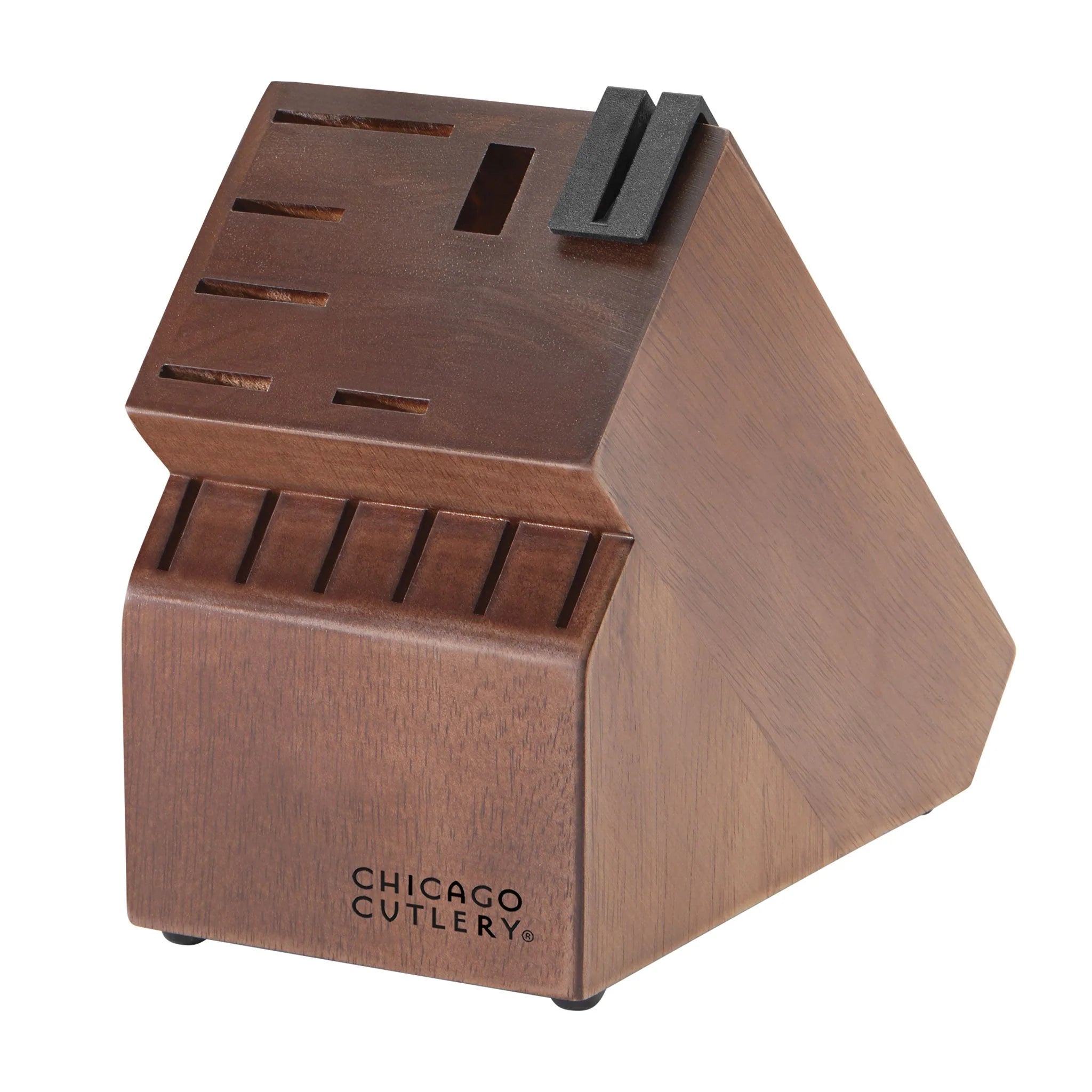 Corelle Modern Dinnerware Chicago Cutlery? Signature Edge Walnut 13-piece Knife Block Set - Image 2