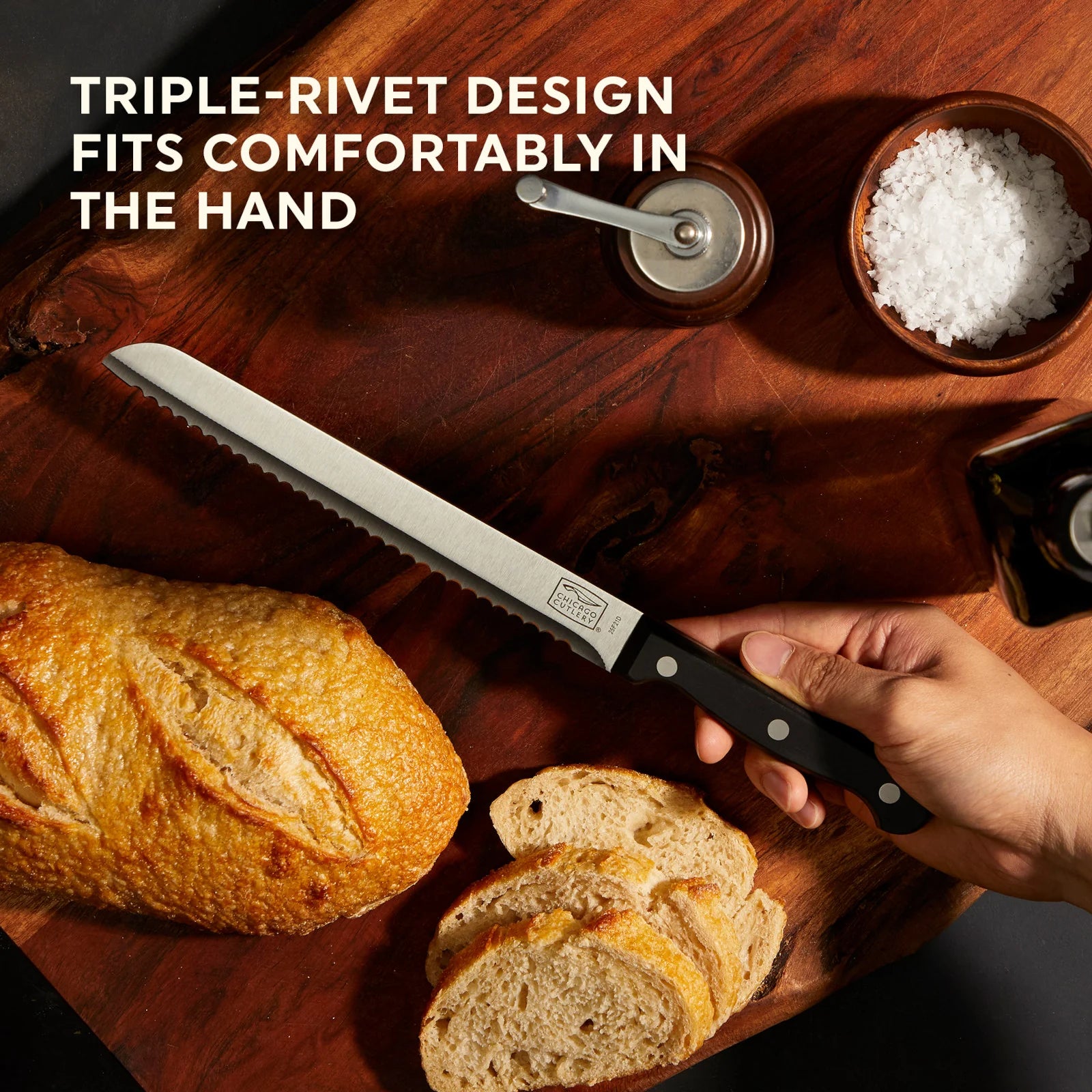 Corelle Modern Dinnerware Chicago Cutlery? Essentials 8 Bread Knife - Image 2