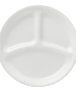 Corelle Modern Dinnerware Corelle? Winter Frost White 8.5 Divided Salad Plate