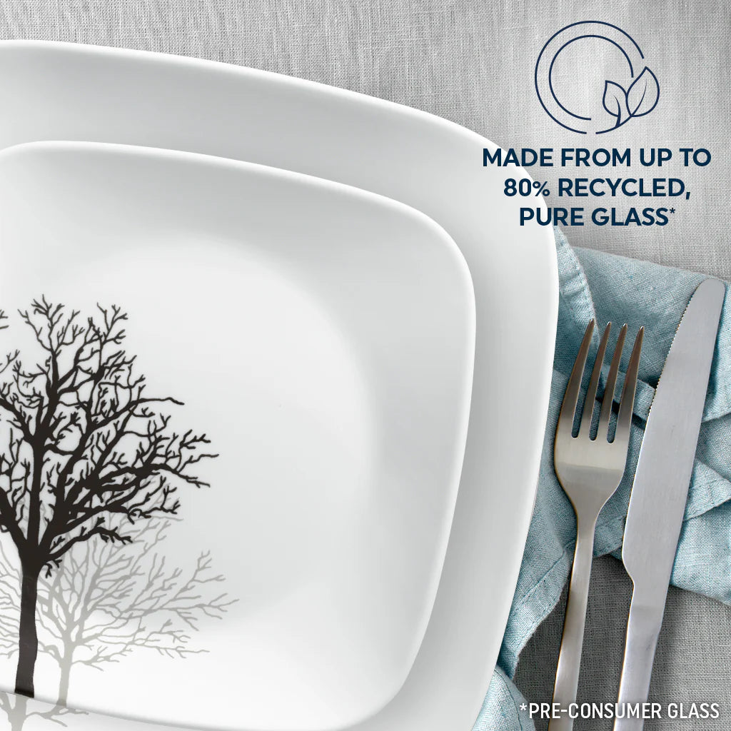 Corelle Modern Dinnerware Corelle? Timber Shadows 12-piece Dinnerware Set, Service for 4 - Image 6