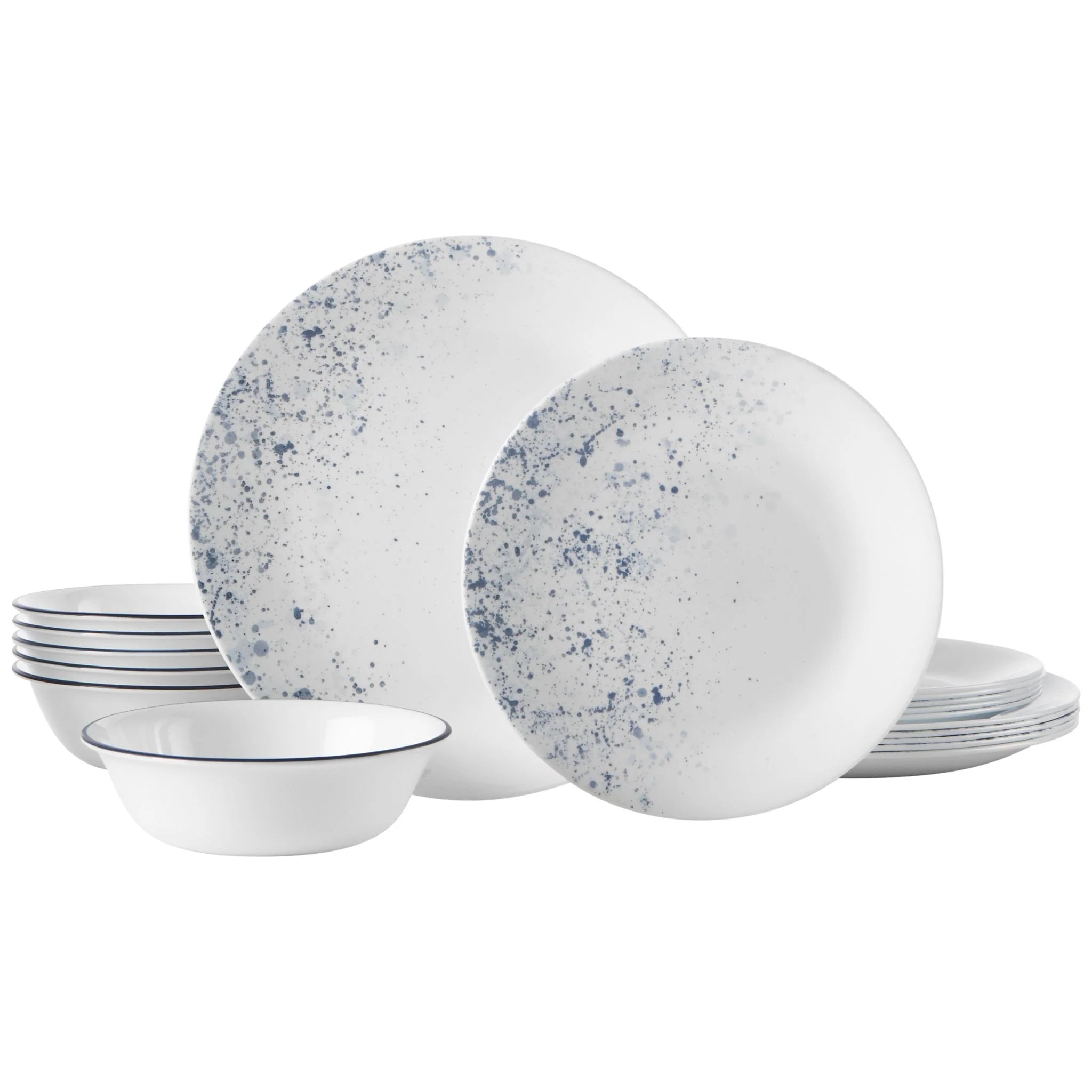 Corelle Modern Dinnerware Corelle? Indigo Speckle 18-piece Dinnerware Set, Service for 6