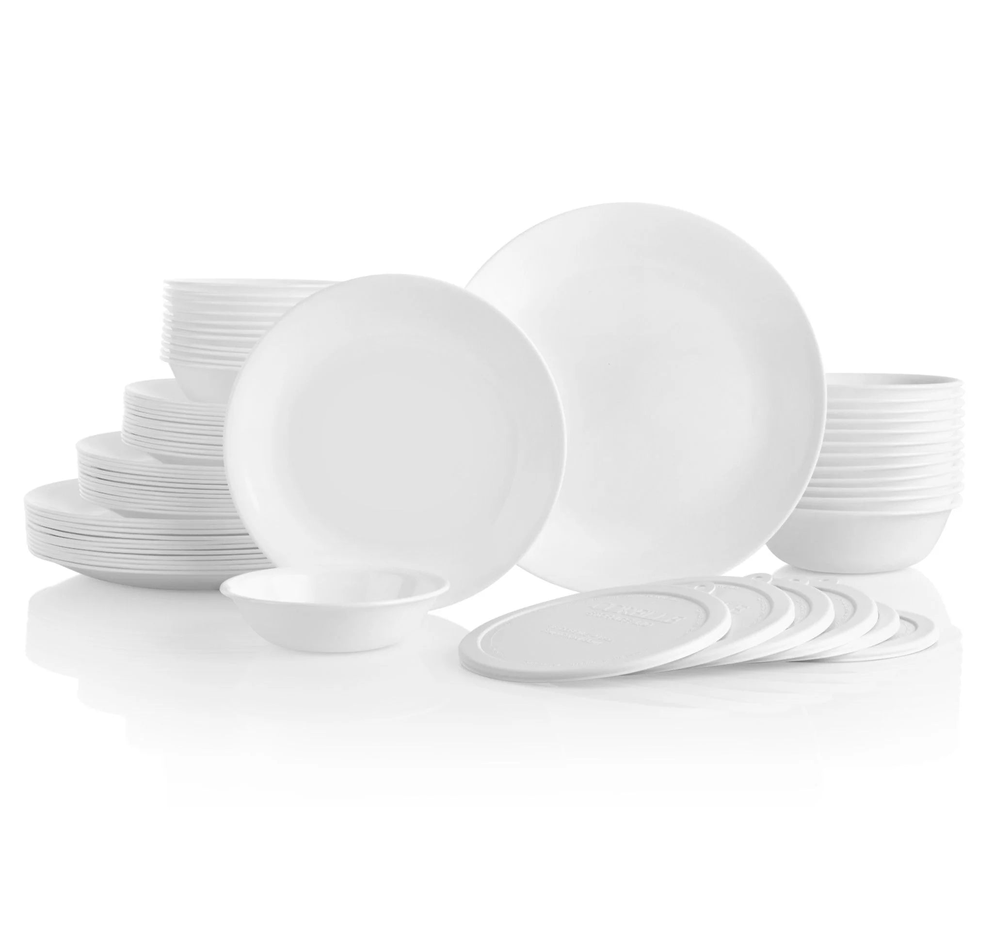 Corelle Modern Dinnerware Corelle? Winter Frost White 66-piece Dinnerware Set, Service for 12