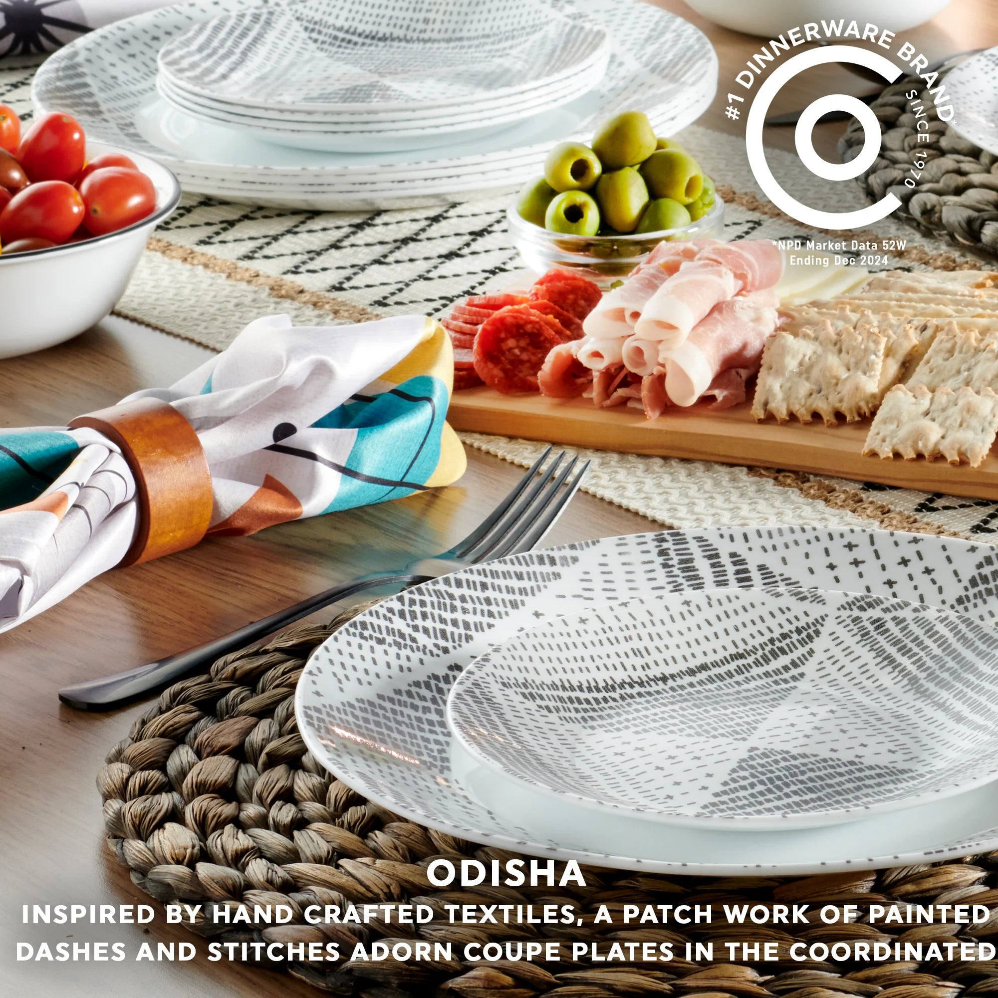 Corelle Modern Dinnerware Corelle? Odisha 18-piece Dinnerware Set, Service for 6 - Image 3