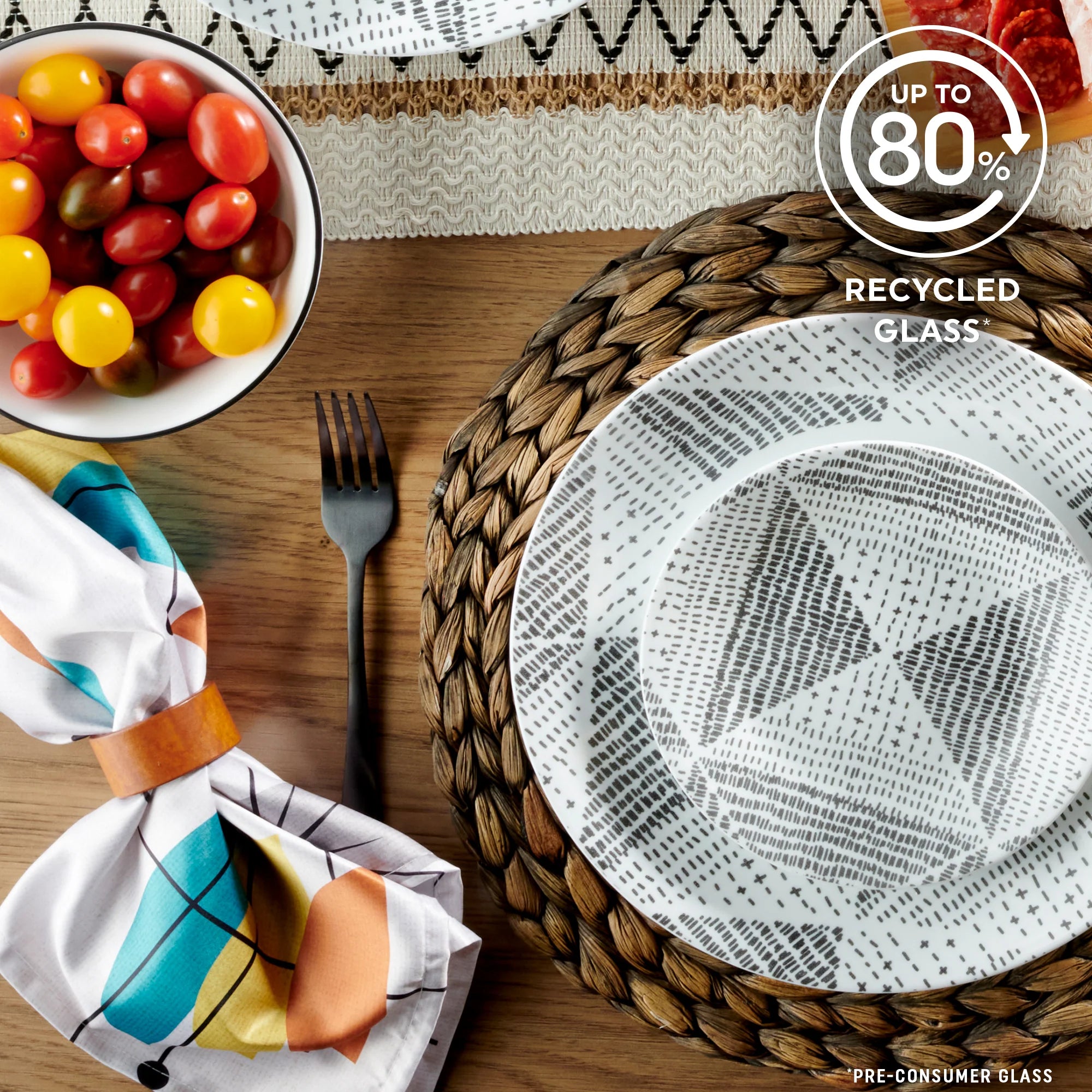 Corelle Modern Dinnerware Corelle? Odisha 18-piece Dinnerware Set, Service for 6 - Image 5