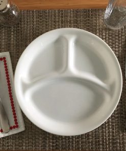 Alternative view of Corelle Modern Dinnerware Corelle? Winter Frost White 8.5 Divided Salad Plate
