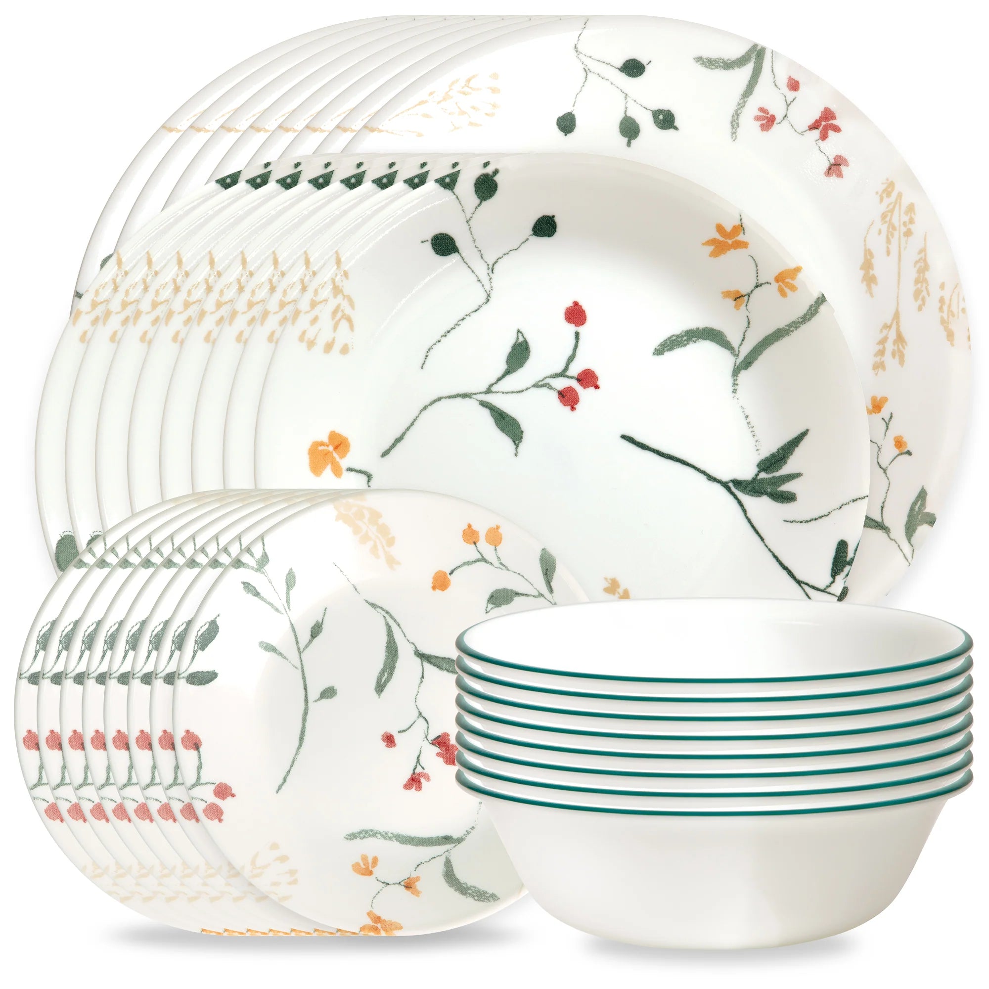 Corelle Modern Dinnerware Corelle? Wildflower Scatter 32-piece Dinnerware Set, Service for 8