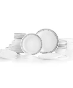Corelle Modern Dinnerware Corelle? Mystic Gray 78-piece Dinnerware Set, Service for 12